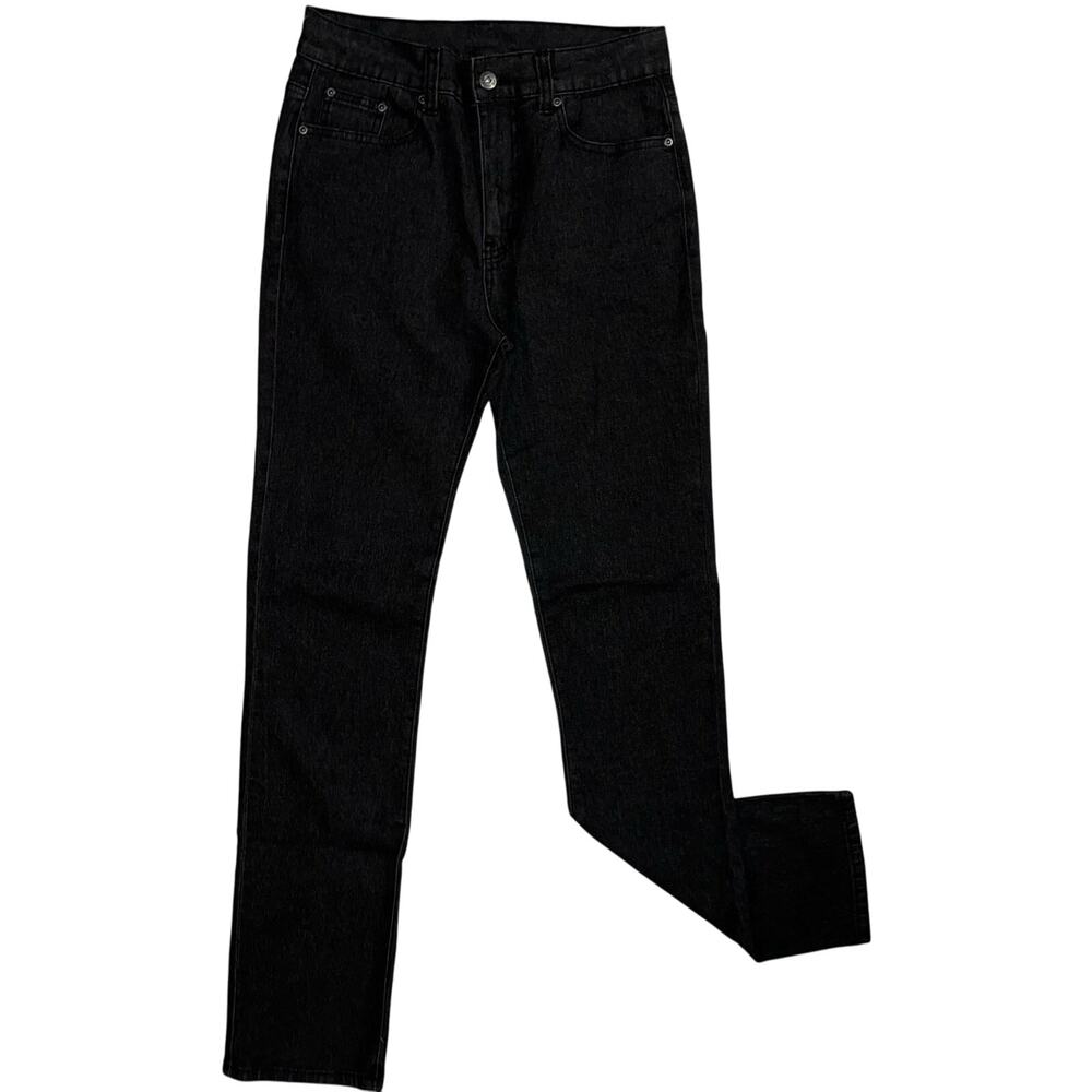 NEW DG2 Diane Gilman Denim Jeans Size 4 Tall Black‎ Stretch Straight Leg NWT